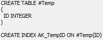 Table proc example