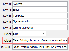Template - SystemAdmin - OnlinePayments configuration setting