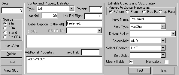 User Form Designer (cut down)