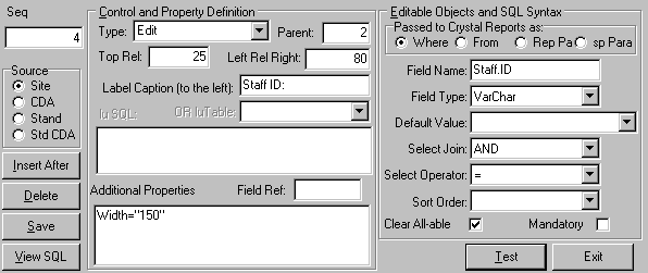 User Form Designer (cut down)