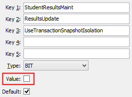 UseTransactionSnapshotIsolation configuration setting