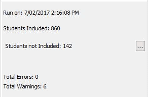 Validation summary (MOE tab)