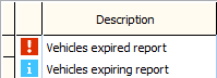 Vehicle registration expiry (Action Centre messages)