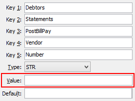 VendorNumber configuration setting
